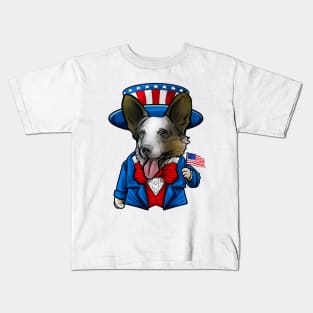 Fourth of July Cardigan Welsh Corgi Kids T-Shirt